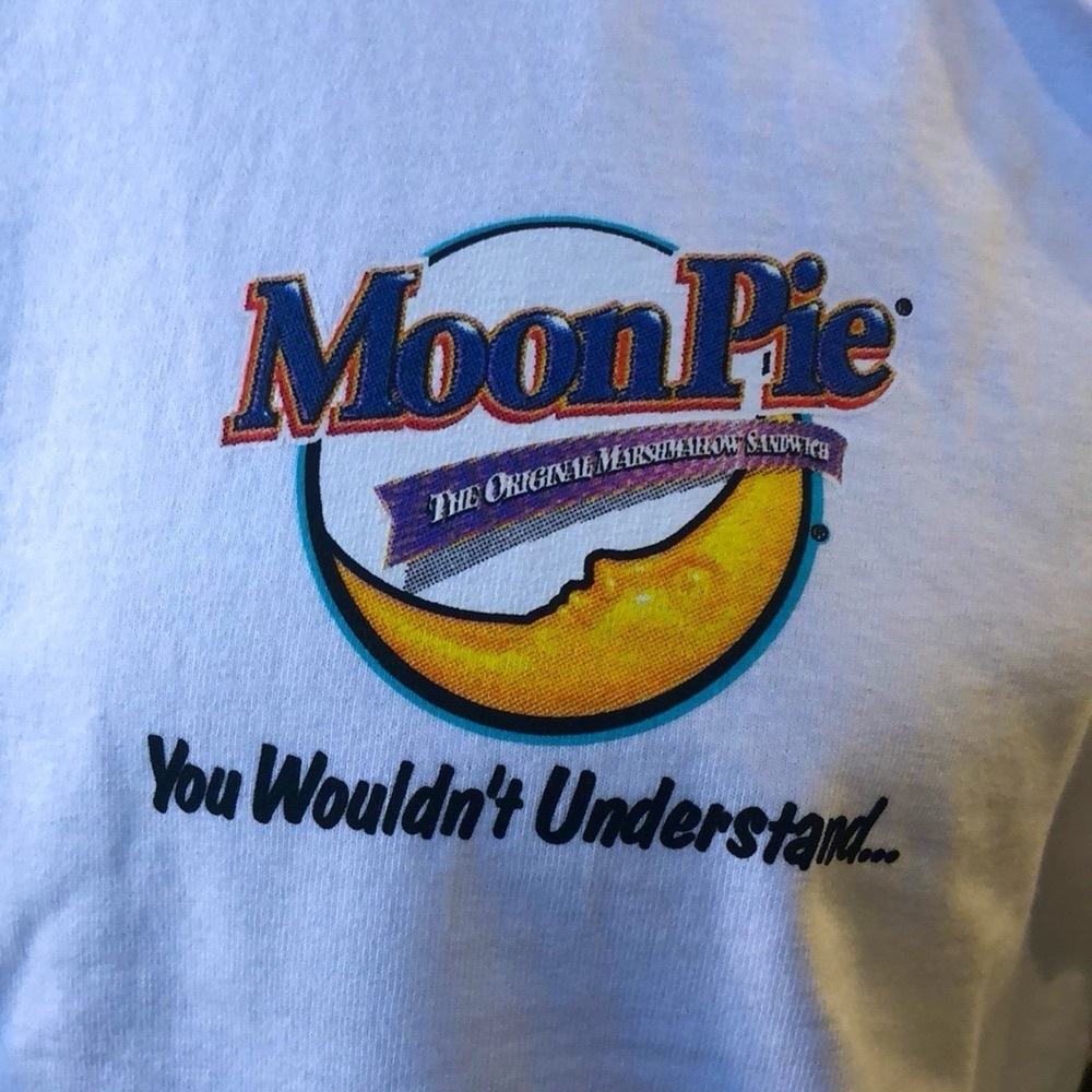 HANES MOON PIE ITS A SOUTHERN THING GRAPHIC WHITE TEE UNISEX LG NEW WITHOUT TAGS - Picture 3 of 10